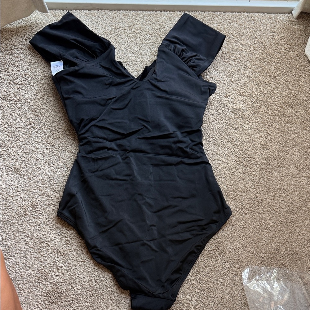Swimsuits For All Elegant Black One Piece